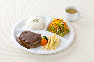 秋田由利牛ハンバーグセット