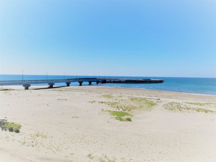海へと続く橋を渡った先にあったのは○○　　　　　　　　　～道の駅岩城 岩城アイランドパーク～